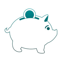 Piggy money savings vector illustration graphic design