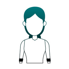 Obraz premium young woman cartoon vector illustration graphic design