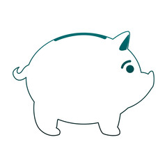Piggy money savings vector illustration graphic design