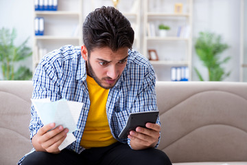 Man angry at bills he needs to pay