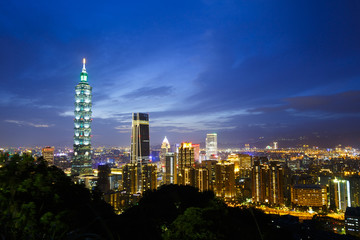 台湾 台北の夜景