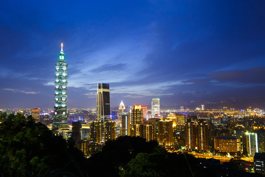 台湾 台北の夜景