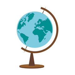 World globe symbol vector illustration graphic design
