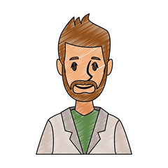 Young doctor cartoon vector illustration graphic design