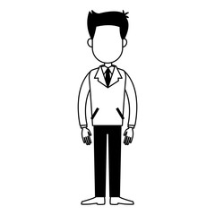 Executive businessman cartoon vector illustration graphic design