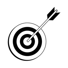 Target dartboard symbol vector illustration graphic design