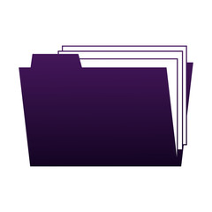 Folder with documents vector illustration graphic design