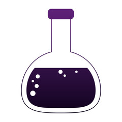 Flask lab symbol vector illustration graphic design
