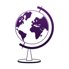 World globe symbol vector illustration graphic design