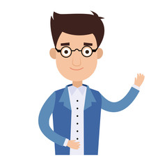 Executive businessman cartoon vector illustration graphic design