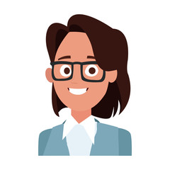 Business woman cartoon vector illustration graphic design