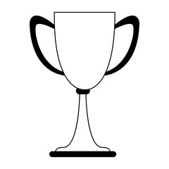 Cup trophy symbol vector illustration graphic design