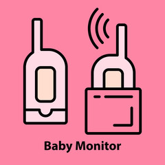 Obraz premium Baby Monitor on pink