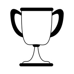 Cup trophy symbol vector illustration graphic design