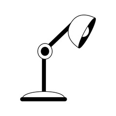 Desk light lamp vector illustration graphic design