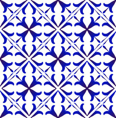 blue and white tile pattern