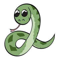 Adorable Snake Cartoon