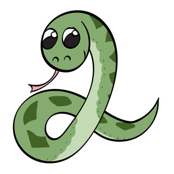 Adorable Snake Cartoon