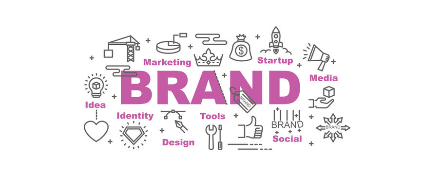 Brand Building Vector Banner