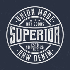 Superior Dry Goods - Vintage Tee Design For Printing