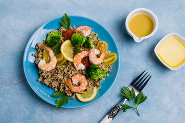 Quinoa salad with vegetables