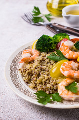 Quinoa salad with vegetables