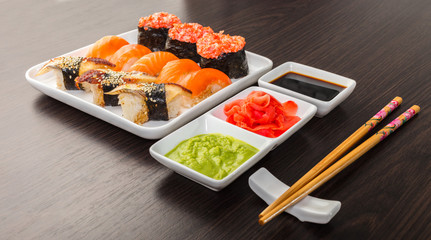 Japanese food, sushi set