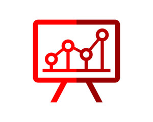 presentation chart business company office corporate image vector icon logo