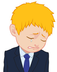 泣くちびキャラ　男性　タイプA