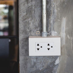 power socket in cafe