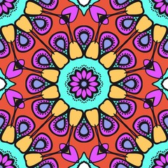 colored geometric vector pattern. Vector illustration. ideal for creative and decorative projects.