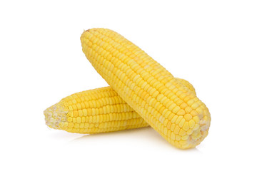 raw corn isolated on white background