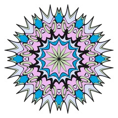 Vector mandala, Floral mandala. Oriental mandala. Vintage decorative elements. Vector illustration. It is super vector illustration.