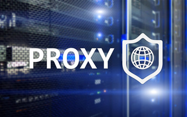 PROXY server, VPN, Virtual Private network technology. Cyber security.
