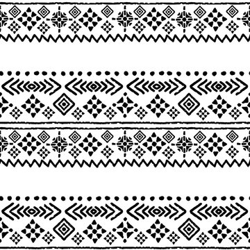 Tribal art ethnic seamless pattern