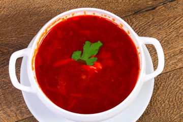 Russian cabbage soup - Borsht