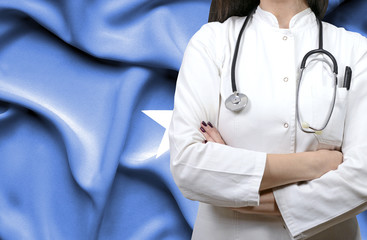 Conceptual image of national healthcare system in Somalia