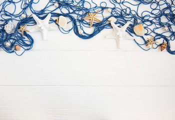 Fishing net with starfish