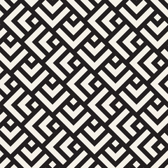 Vector seamless lines mosaic pattern. Modern stylish abstract texture. Repeating geometric tiles