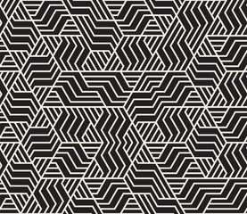 Vector seamless pattern. Modern stylish abstract texture. Repeating geometric tiles