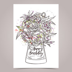 Vector greeting card designe