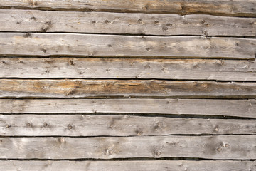 Fototapeta na wymiar Texture tree. Wide wooden boards. The wall of the barn. background