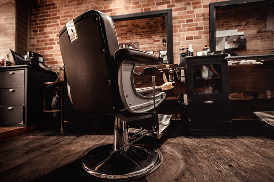 Client's stylish barber chair