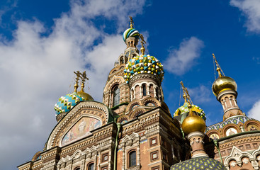 Fototapeta na wymiar Church of the Savior on the Spilled Blood in St Petersburg, Russia