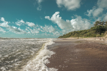stormy surf landscape