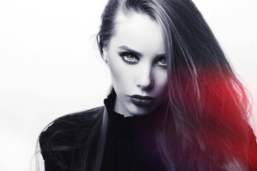 Fototapeta premium Beautiful girl with blond