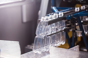 Close up from a bottle industry