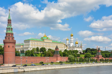 Fototapeta premium The Moscow Kremlin and the embankment.