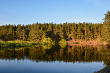 Spring came in the national park in central Russia.