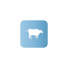Cow icon. flat design